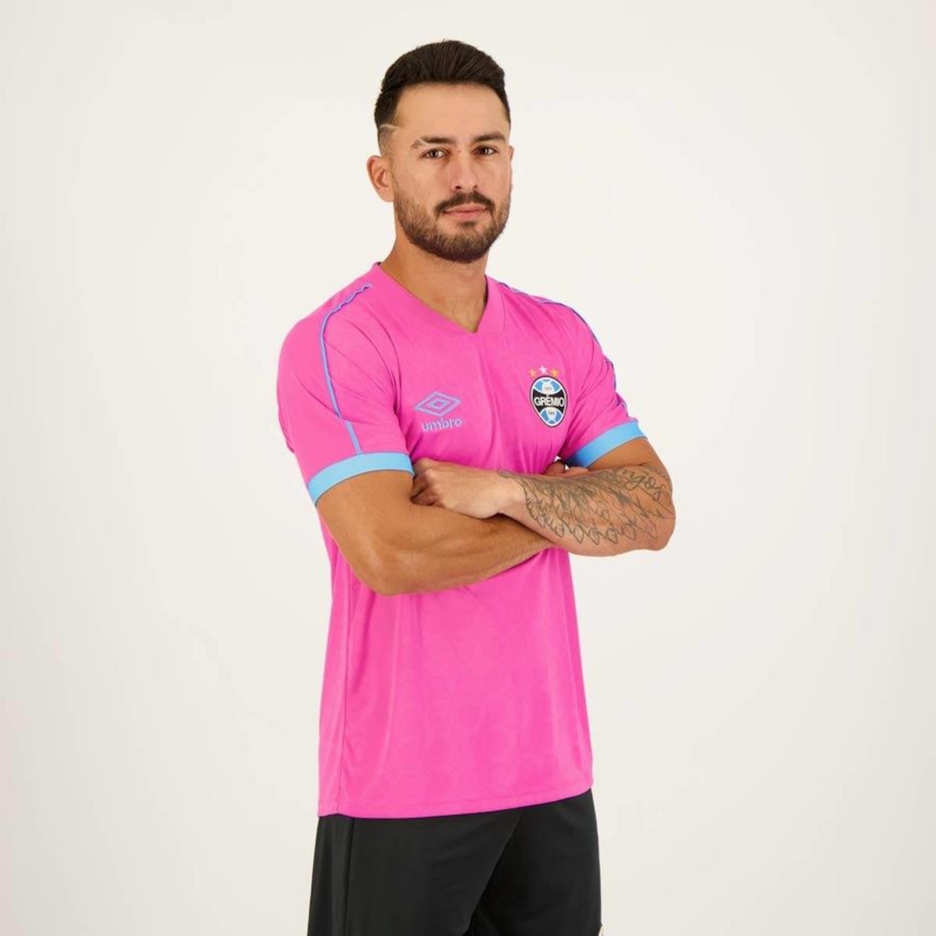 Camisa do Grêmio 2023 Outubro Umbro - Masculina - Foto 5