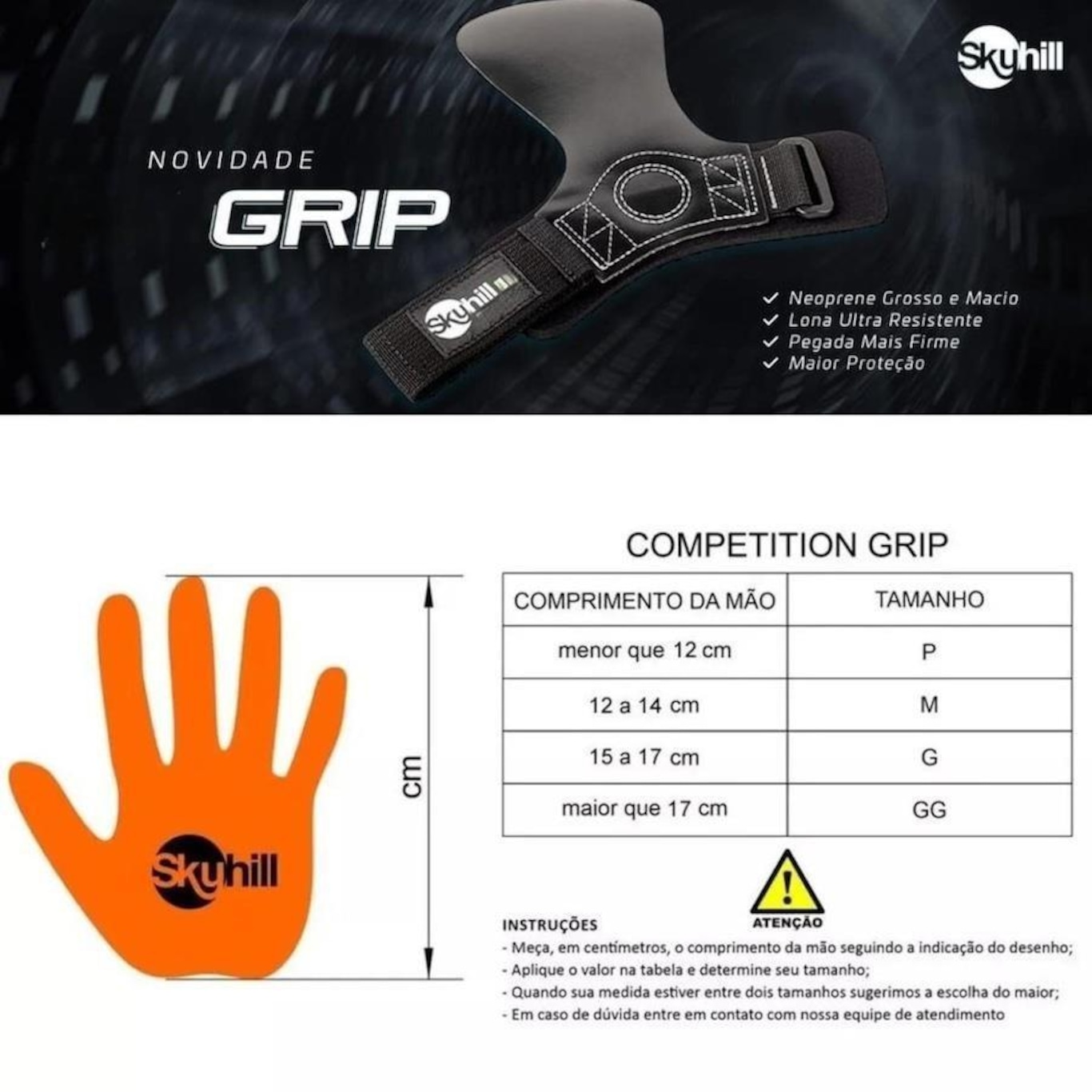 Luvas Hand Grip Skyhill Competition - Adulto - Foto 6