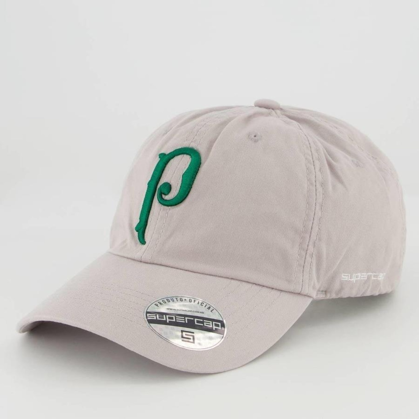 Boné Aba Curva do Palmeiras Supercap Logo - Strapback - Adulto - Foto 1