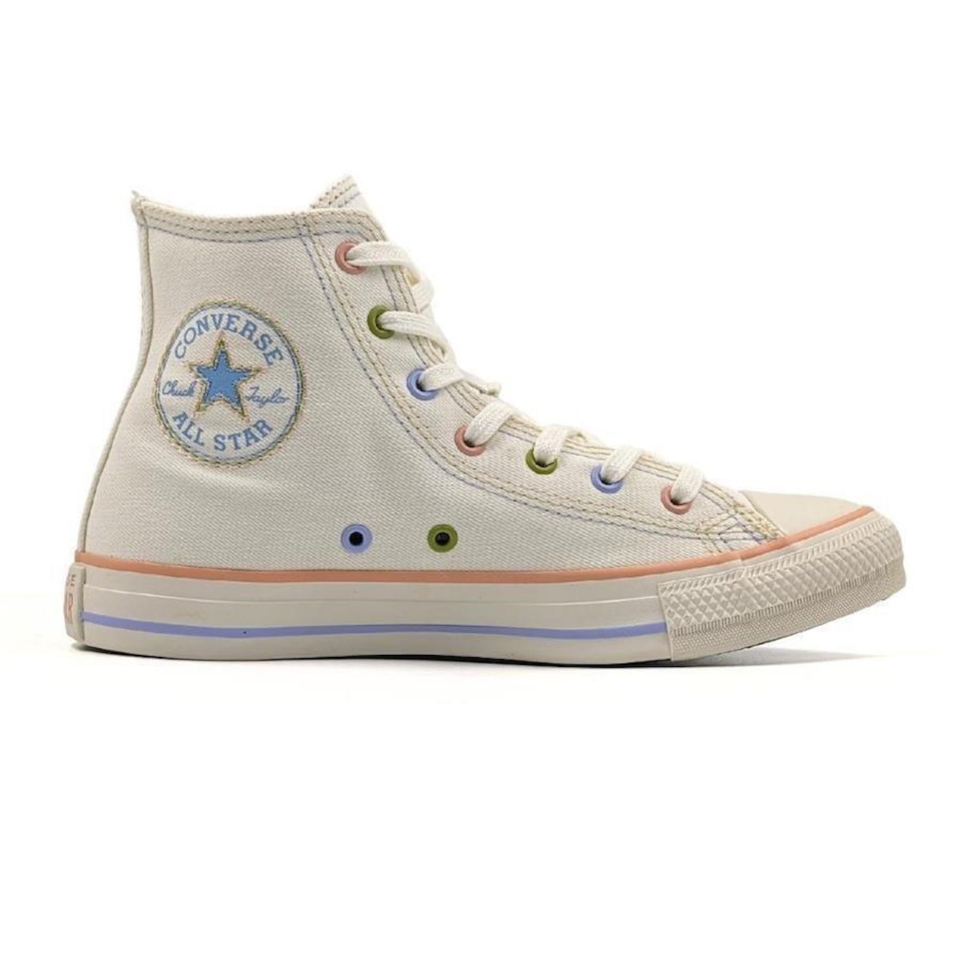 All star best sale creme cano alto