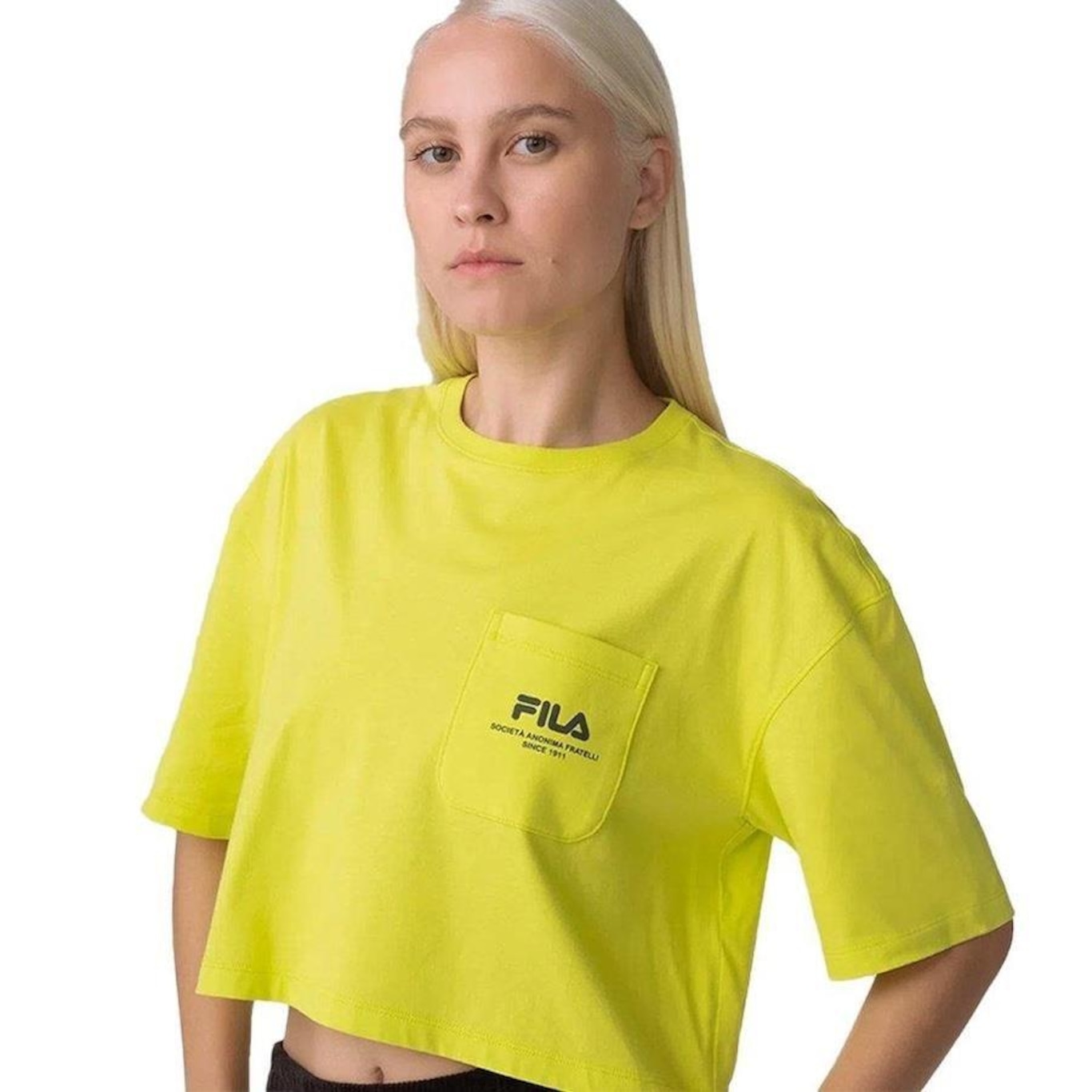 Blusa Cropped Fila Pocket Street Express - Feminina - Foto 1