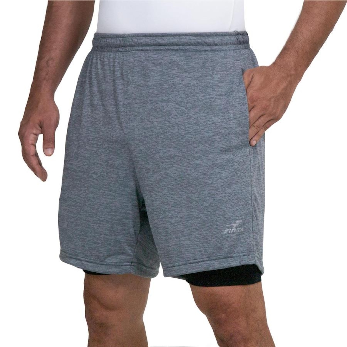 Shorts Finta Supino com Forro - Masculino - Foto 2