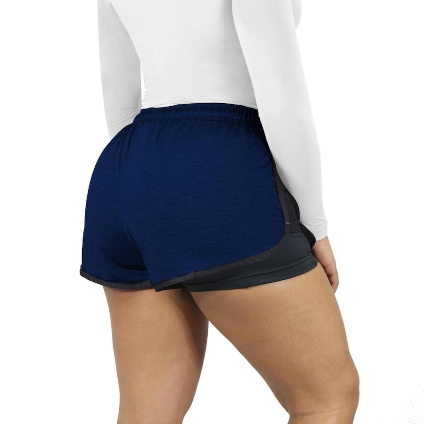 Shorts Finta Run Daisy com Forro - Feminino - Foto 4