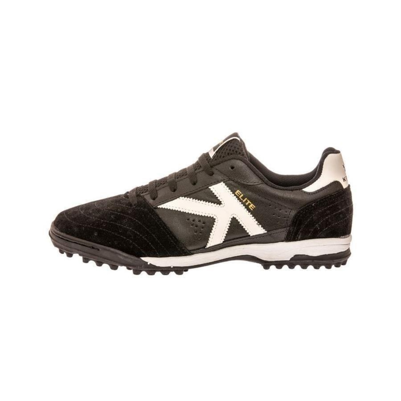 Chuteira Society Kelme Elite Couro Tf - Adulto - Foto 1