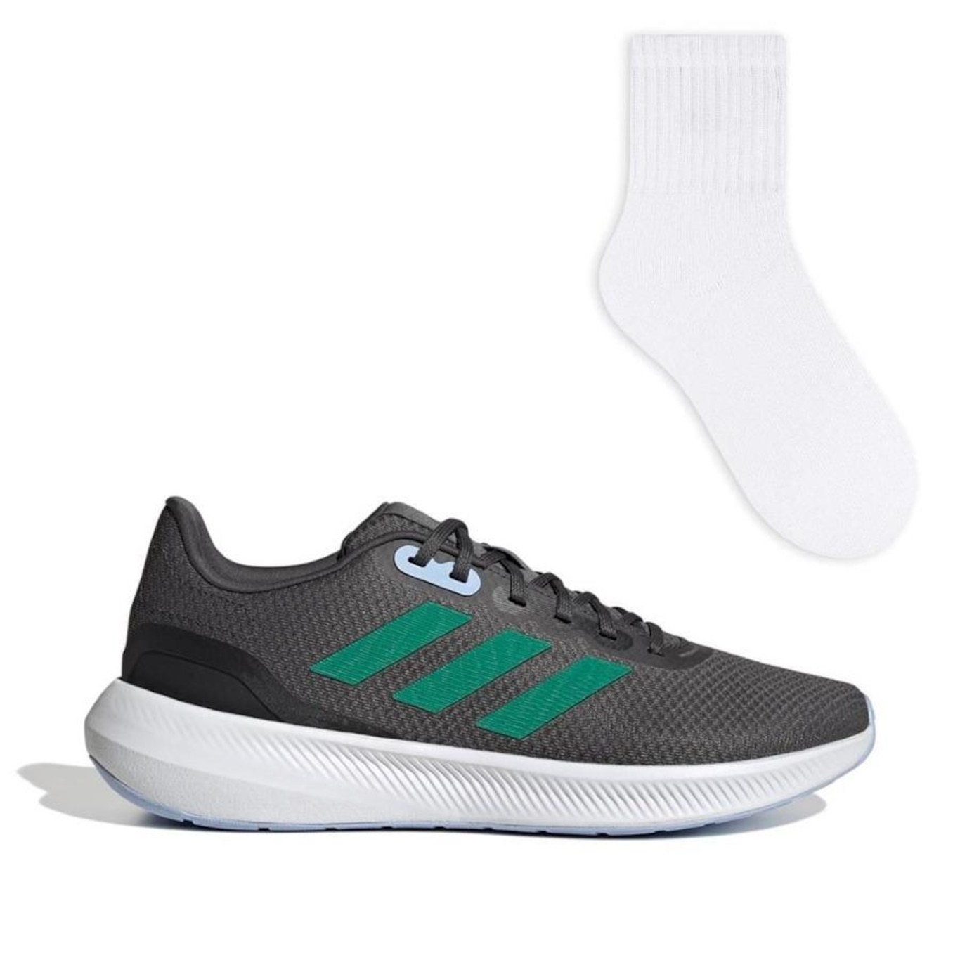 Tênis adidas Runfalcon 3 + Meia Color Sports - Masculino - Foto 1