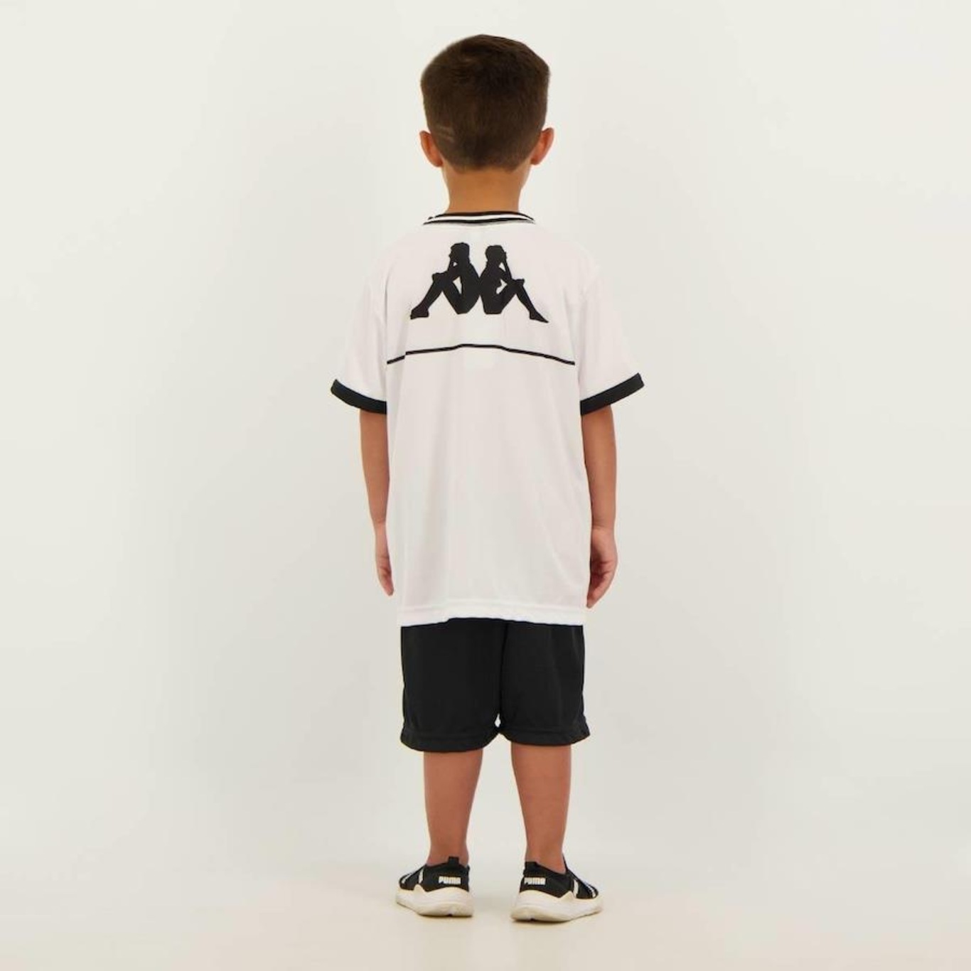 Kit Uniforme Vasco Supporter 2023 Kappa - Infantil - Foto 3