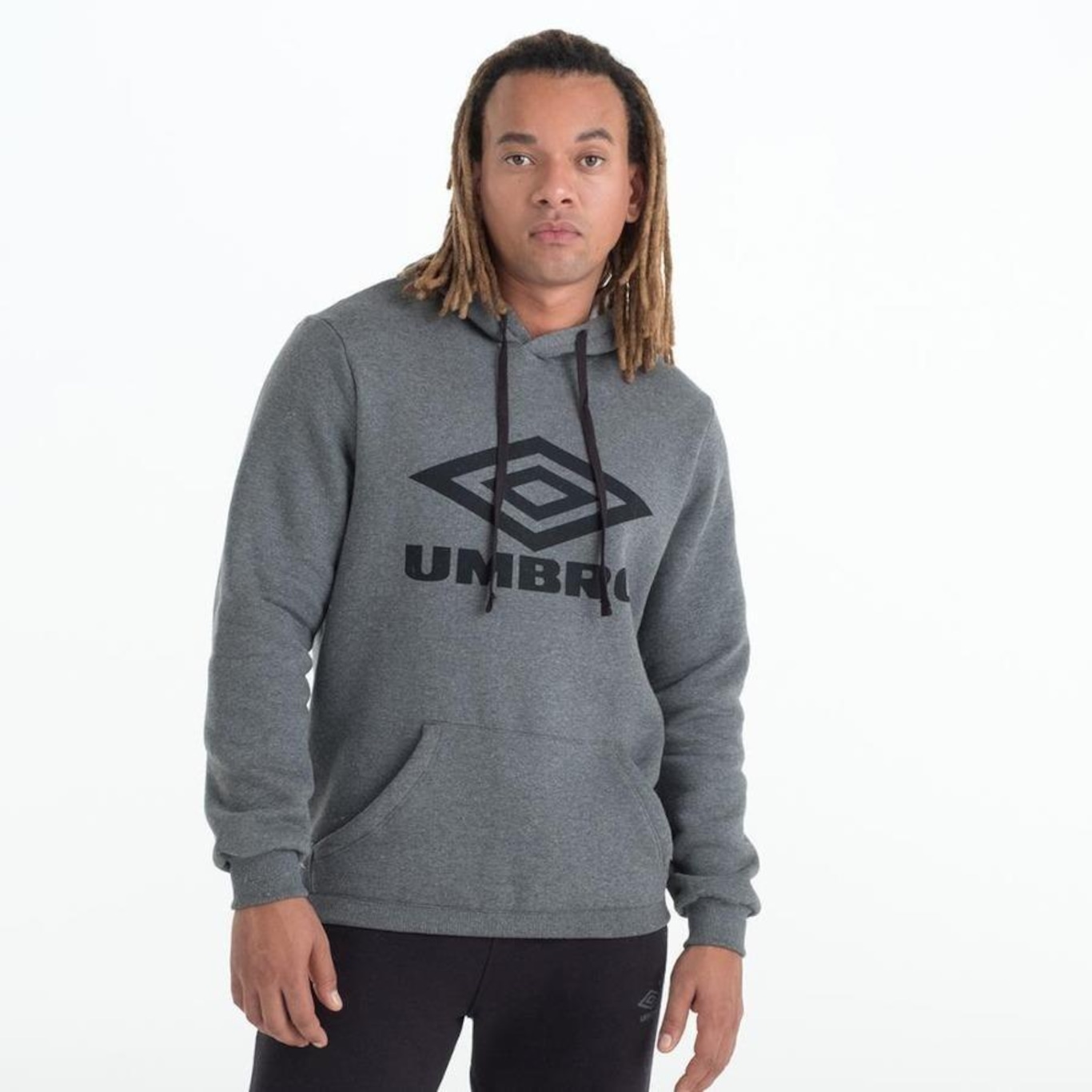 Blusão com Capuz Umbro D.Essential C/Felpa - Masculino - Foto 1