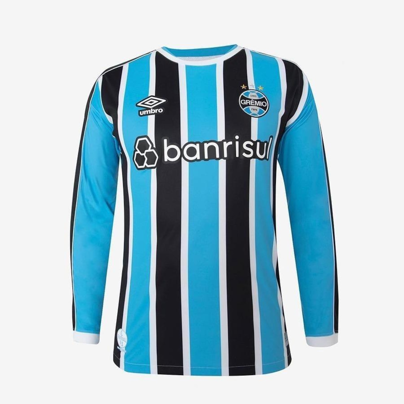 Camisa do Grêmio Manga Longa Oficial 1 2023 Classic S/N Umbro - Masculina - Foto 1