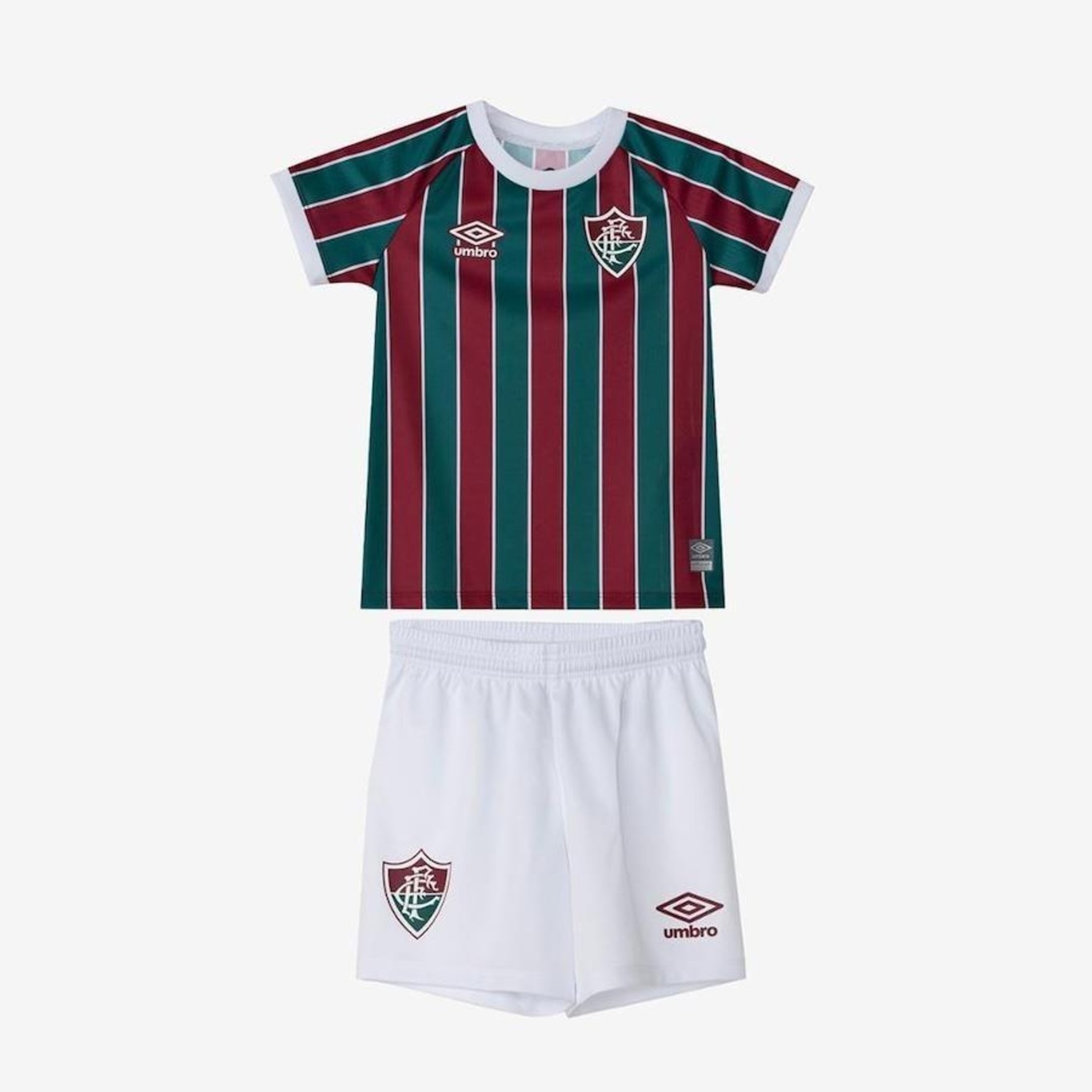 Uniforme do Fluminense I 2023 Oficial Umbro - Infantil - Foto 1