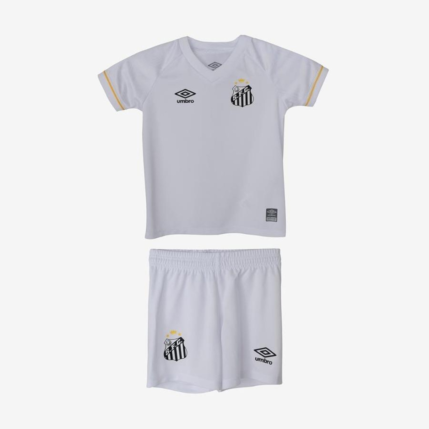 Uniforme do Santos I 2023 Oficial Umbro - Infantil - Foto 1