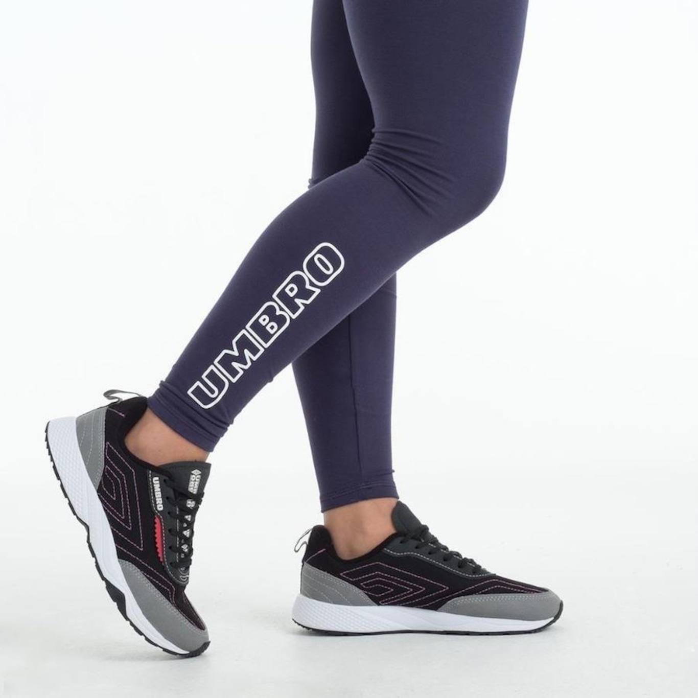 Calça Legging Umbro Duo Mark - Feminina - Foto 4