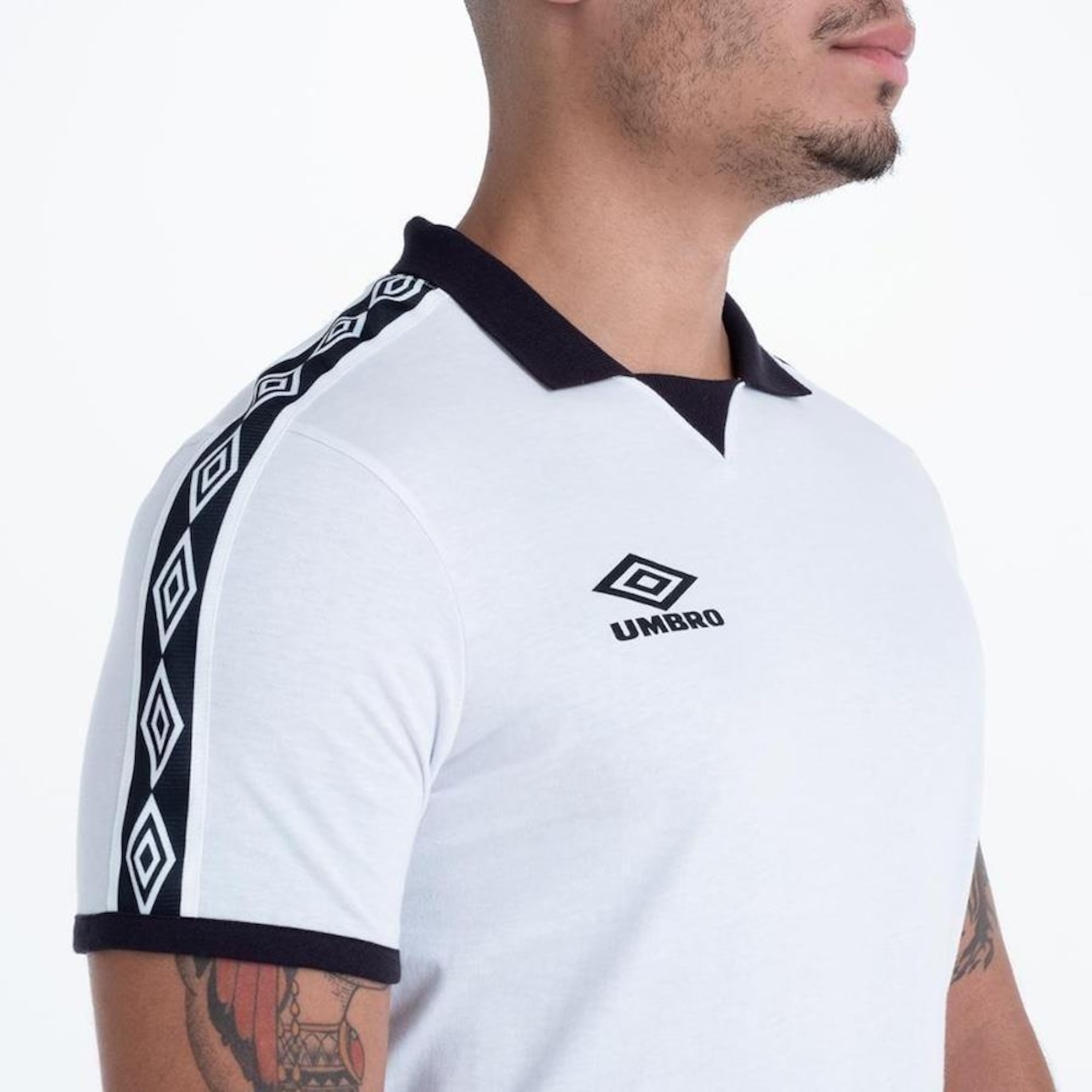 Camisa Polo Umbro Traditional Diamond Rib - Masculina - Foto 4