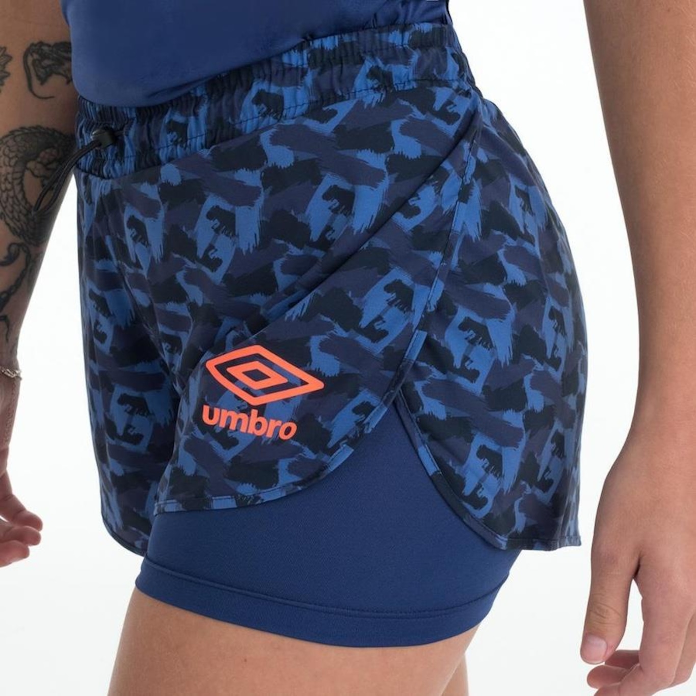 Shorts Umbro Futevolei Graphic Camuflage - Feminino - Foto 2