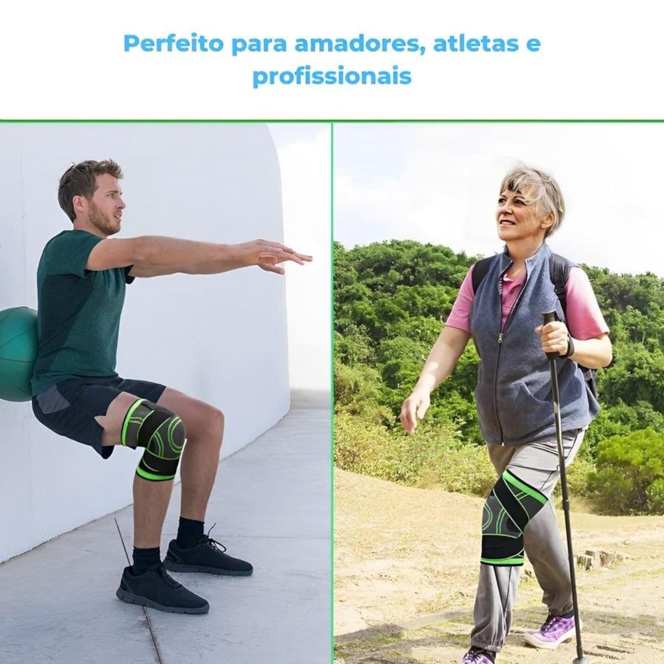 Joelheira Ortopédica Red Place Ajustável Articulada de Compressão e Proteção Patelar Tensor Joelho Fitness - Foto 4