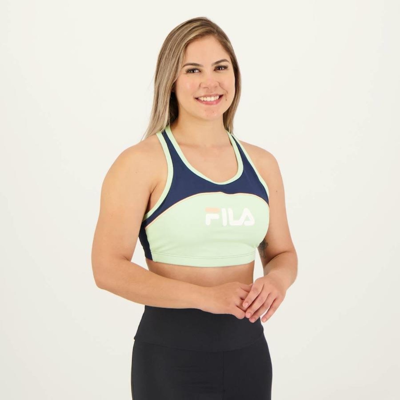 Top Fitness Fila Letter Fit - Feminino - Foto 2