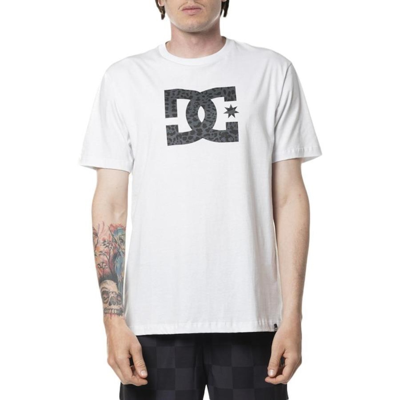 Camiseta Dc Shoes Dc Star Leopard Fill Sm24 - Masculina - Foto 1