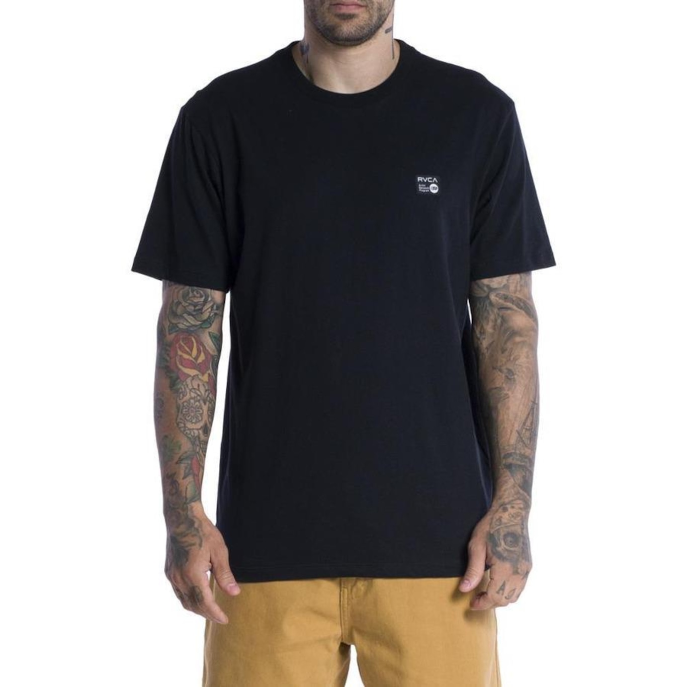 Camiseta Rvca Anp Label Sm24 - Masculina - Foto 1