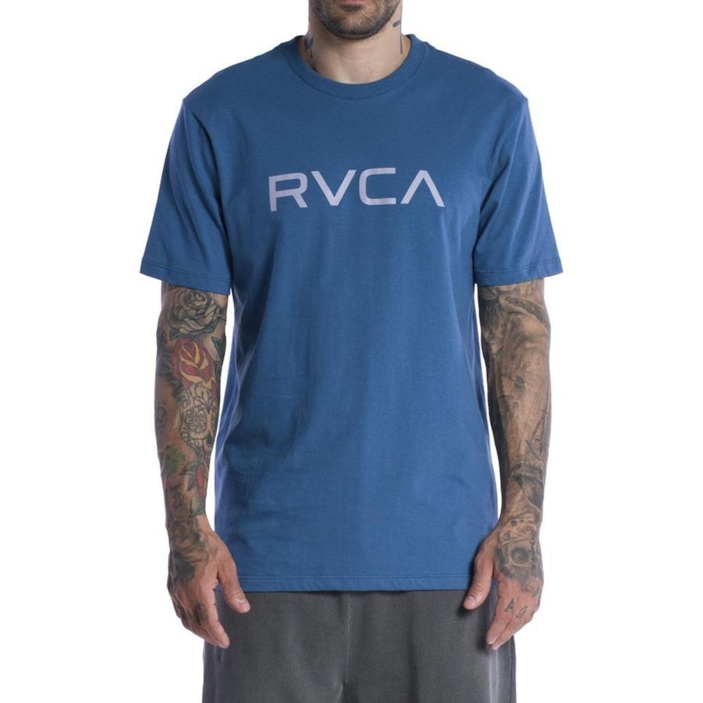 RVCA T-Shirt Plus Size Big RVCA Blue