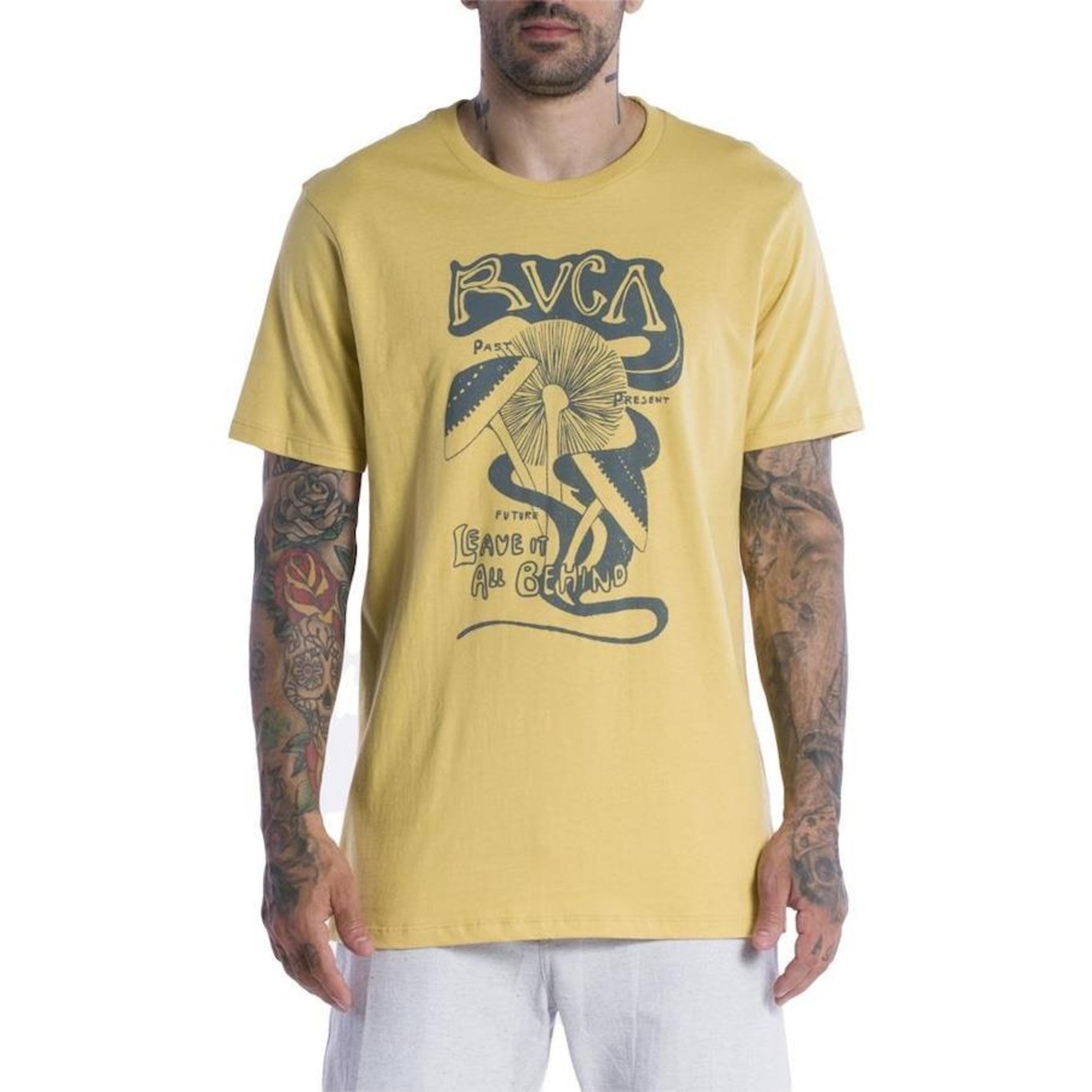 Camiseta Rvca Leave Behind Sm24 - Masculina - Foto 1