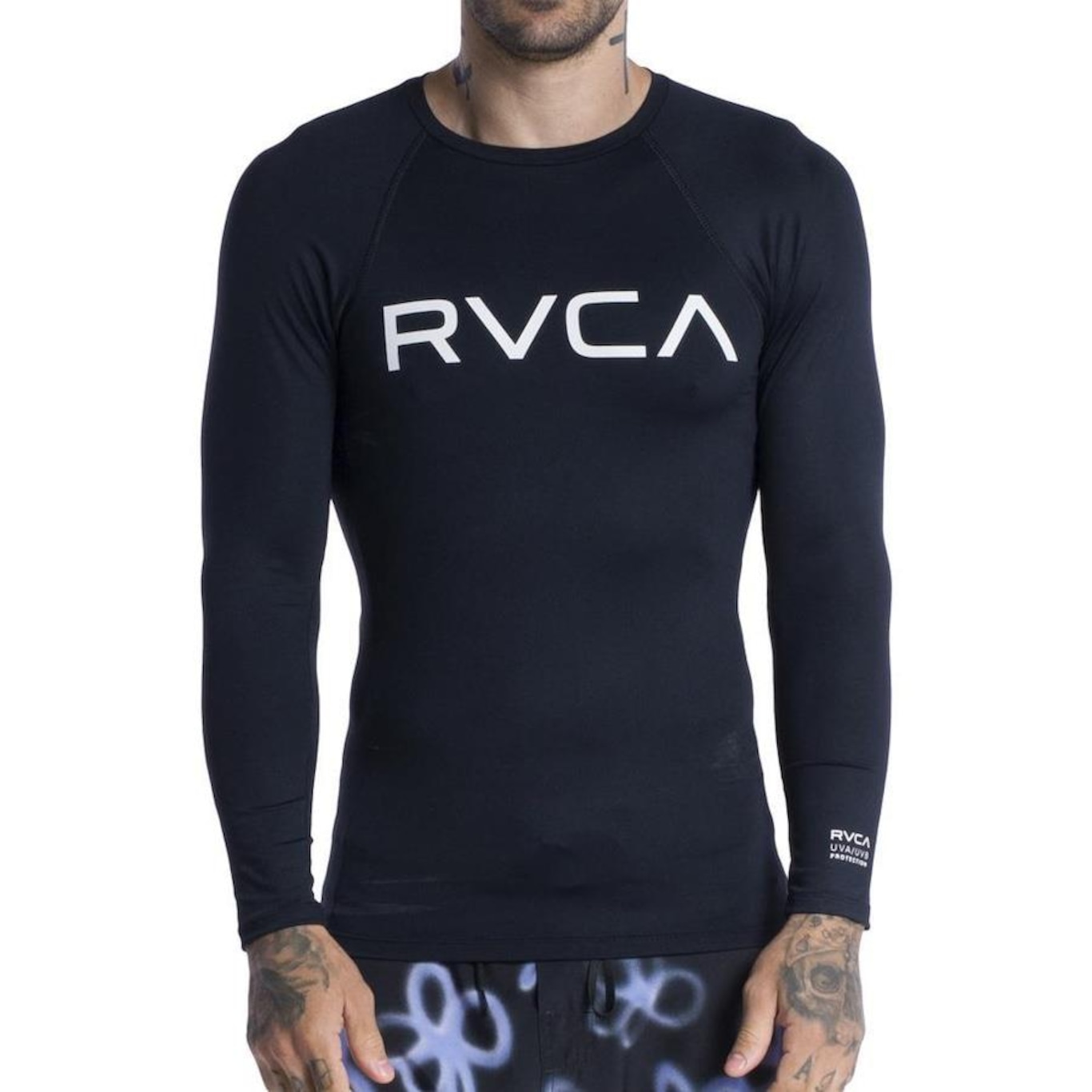 Camiseta Rvca Manga Longa Surf Big Rvca Ii Sm24 - Masculina - Foto 1