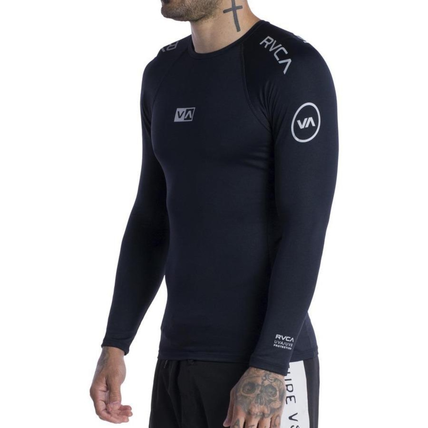 Camiseta Rvca Manga Longa Surf Sport Rashguard Ii Sm24 - Masculina - Foto 5