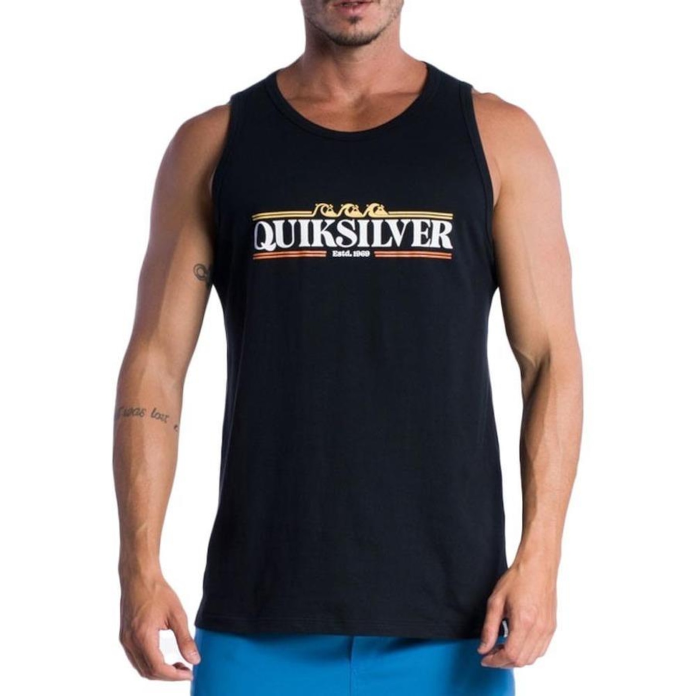 Camiseta Regata Quiksilver Gradient Line - Masculina - Foto 1