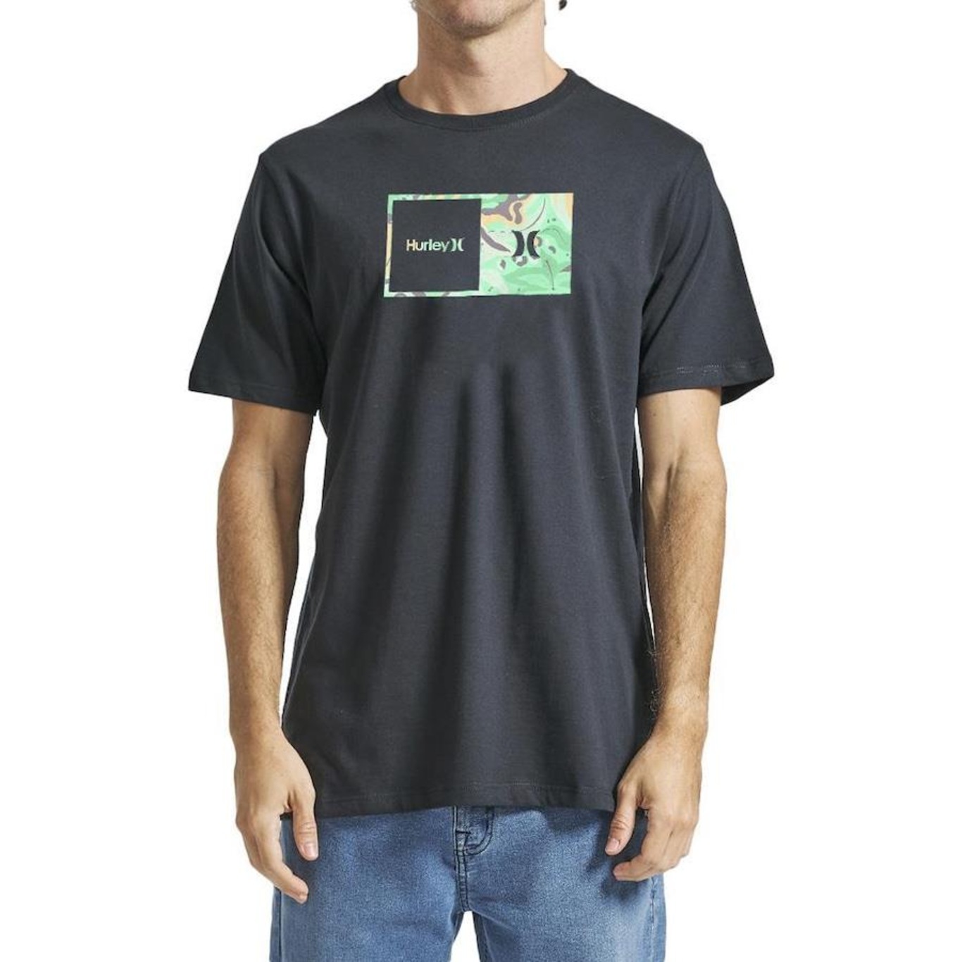 Camiseta Hurley Aloha Box Sm24 - Masculina - Foto 1