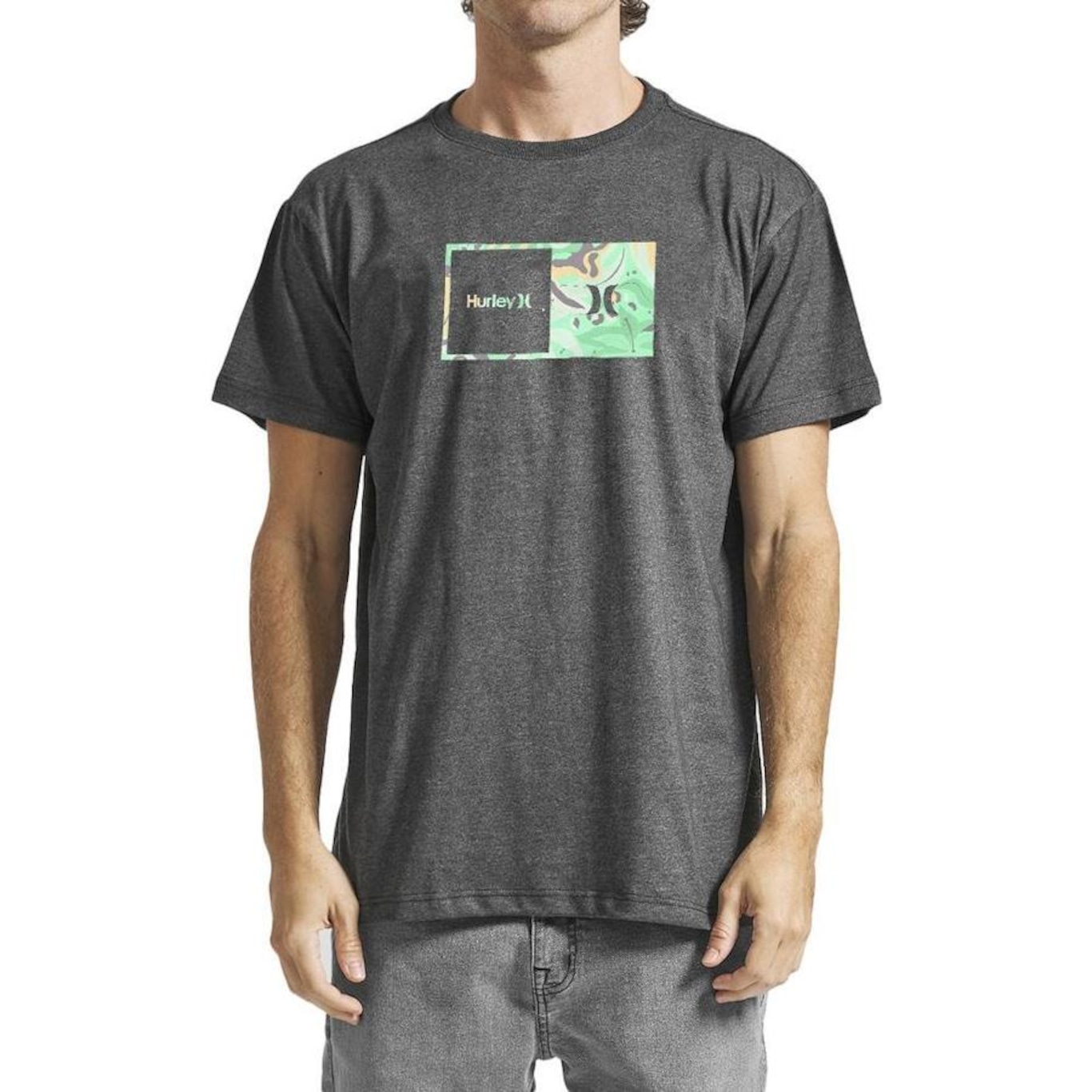 Camiseta Hurley Aloha Box Sm24 Oversize - Masculina - Foto 1