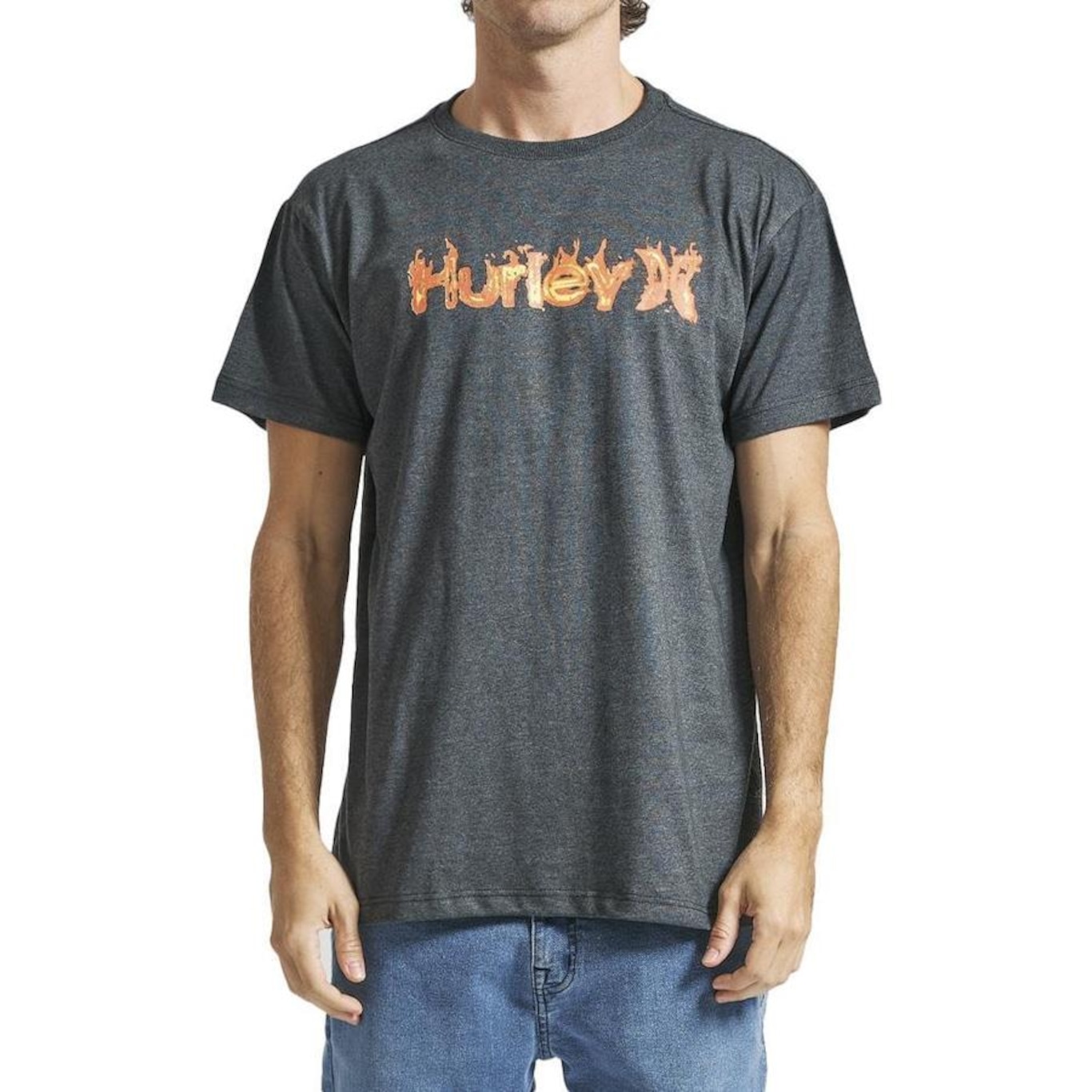 Camiseta Hurley O&O Fire Sm24 - Masculina - Foto 1