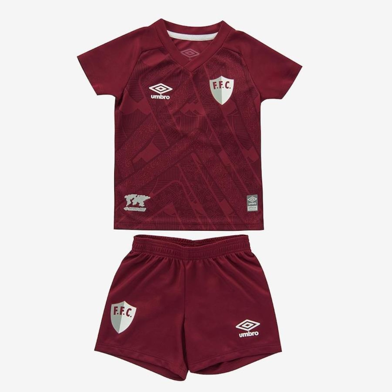 Uniforme do Fluminense III 2022 Clube Umbro - Infantil - Foto 1