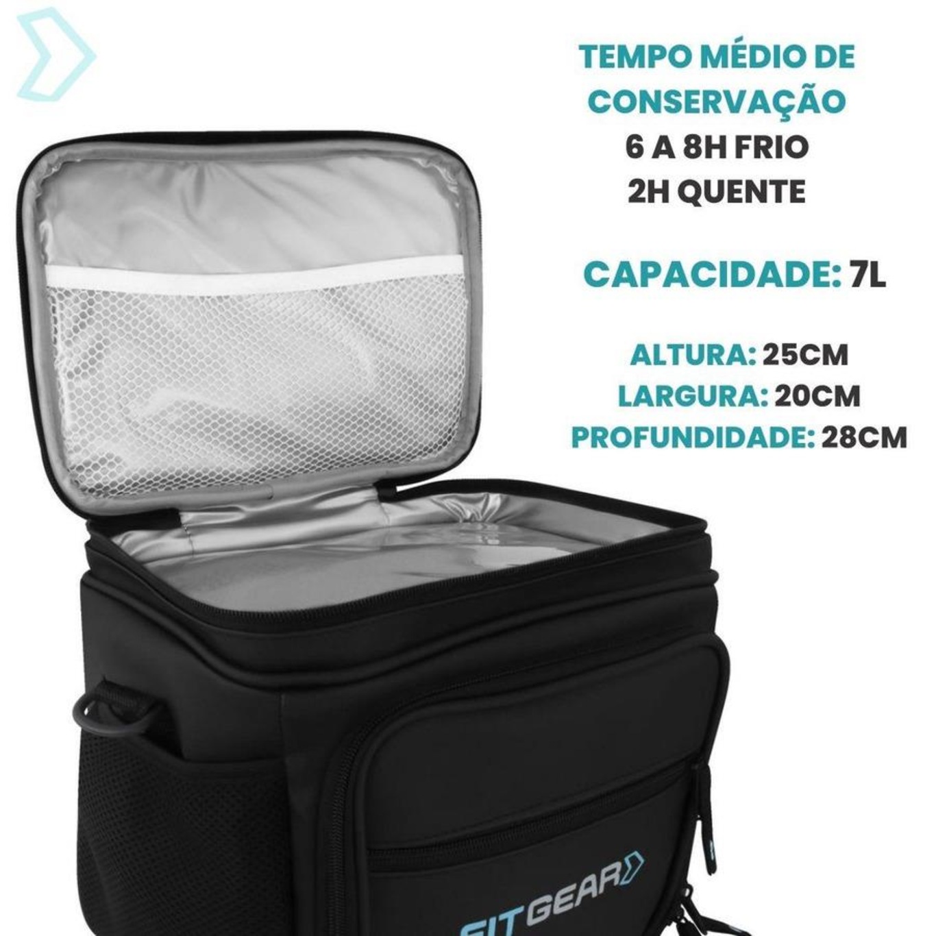 Bolsa Térmica Fitgear Titanium Bolso Frontal Bag - 7 Litros - Foto 5