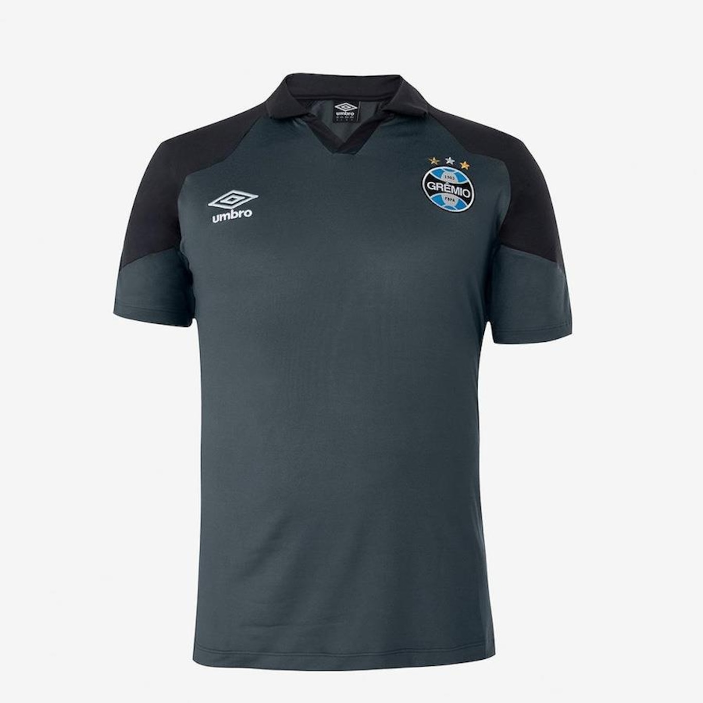 Camisa Polo do Grêmio 2023 Umbro Viagem - Masculina - Foto 1