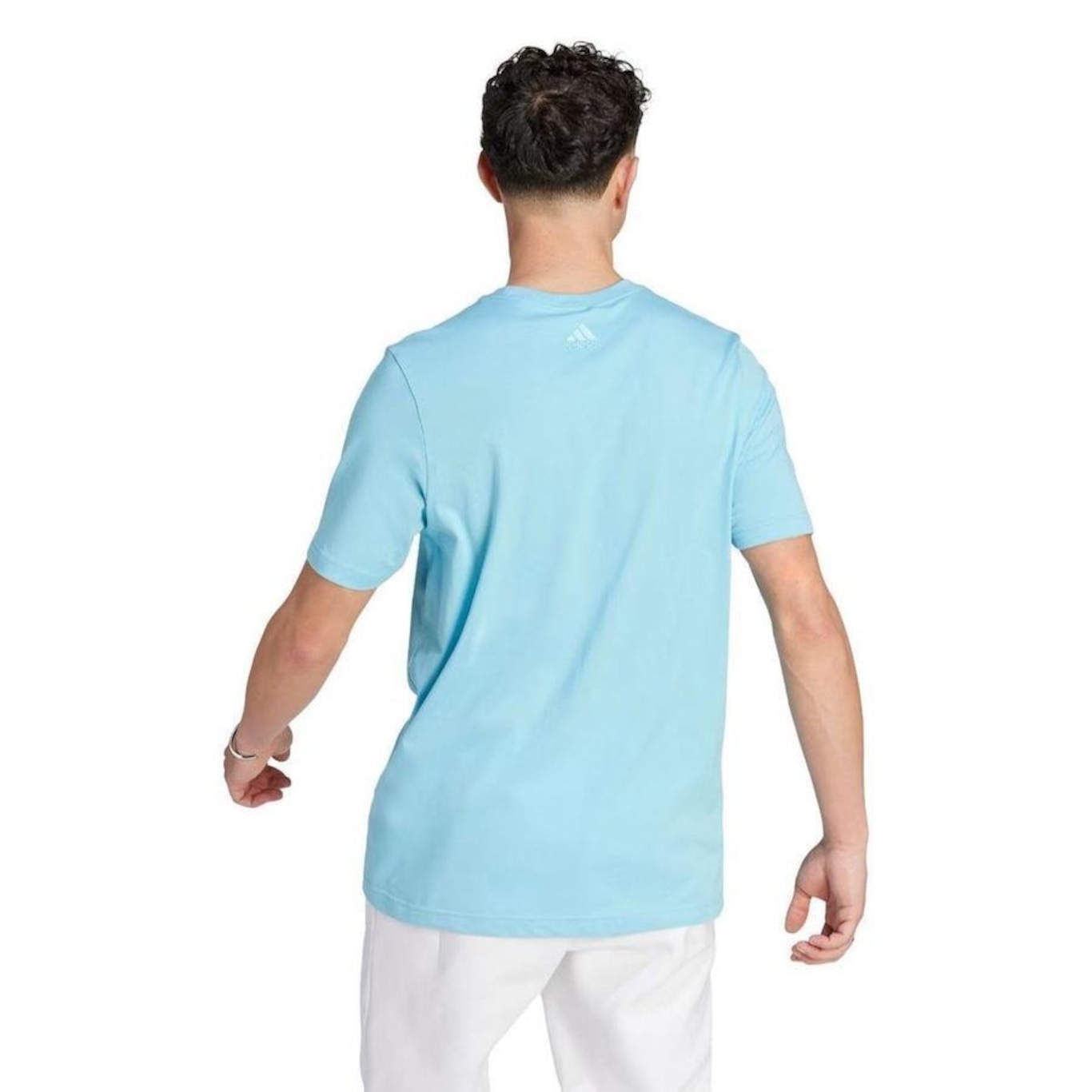 Camiseta Essentials Linear Embroidered Logo adidas - Compre Agora