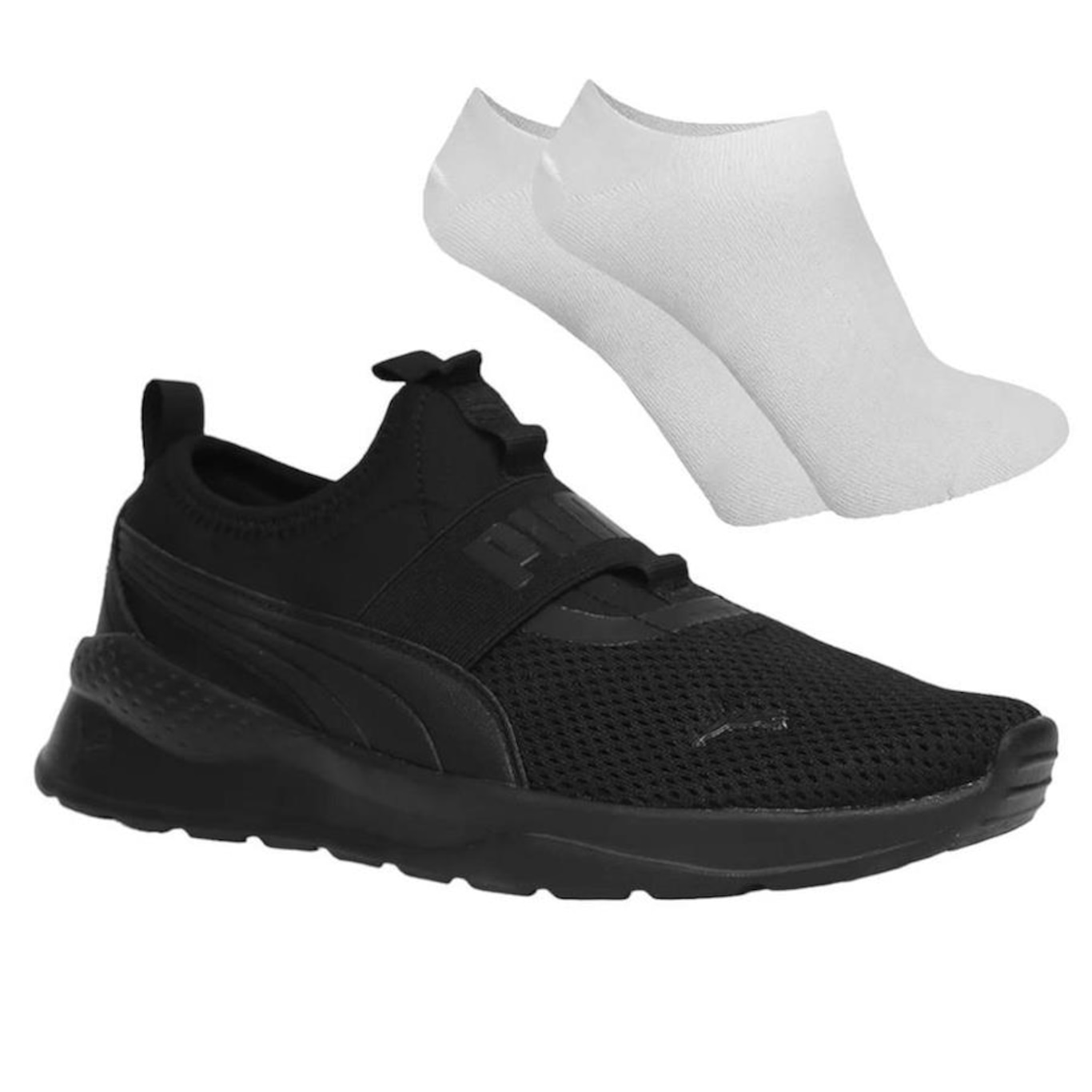 Tênis Puma Anzarun Lite Slip On + 1 Par de Meias Unissex - Foto 1