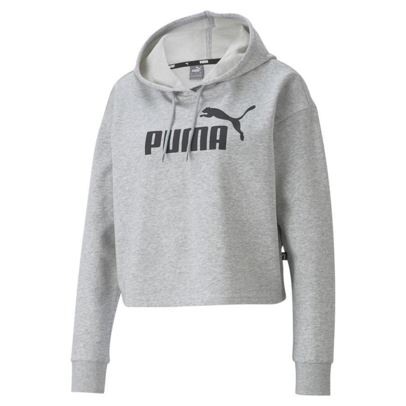 Blusão de Moletom com Capuz Puma Essentials Logo Cropped - Feminino - Foto 1