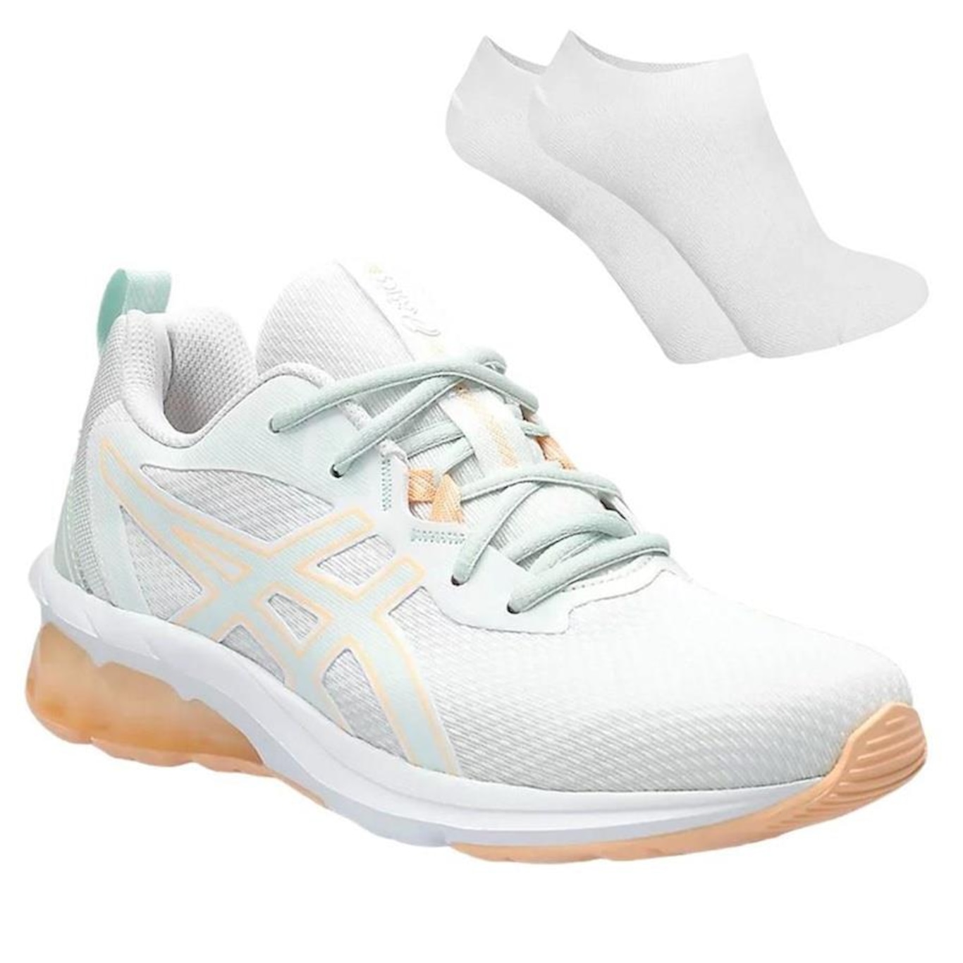 Kit Tênis Asics Gel-Quantum 90 Iv - Feminino + Meia - Foto 1