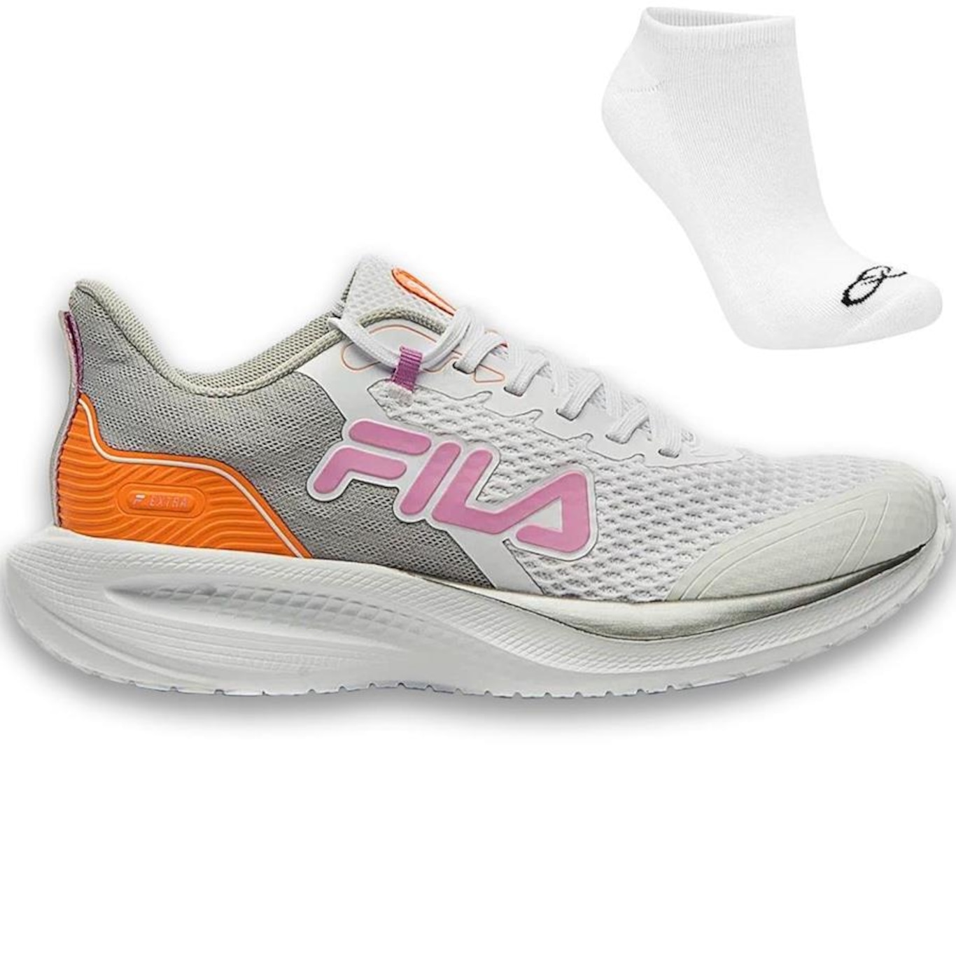 Tenis fila feminino outlet preto com rosa centauro