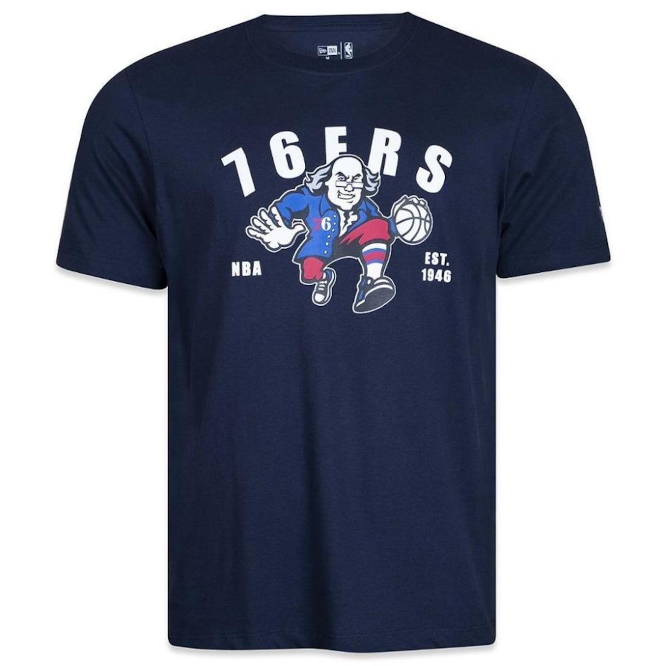 Camiseta New Era Culture NBA Philadelphia 76Ers NFL - Masculina - Foto 1