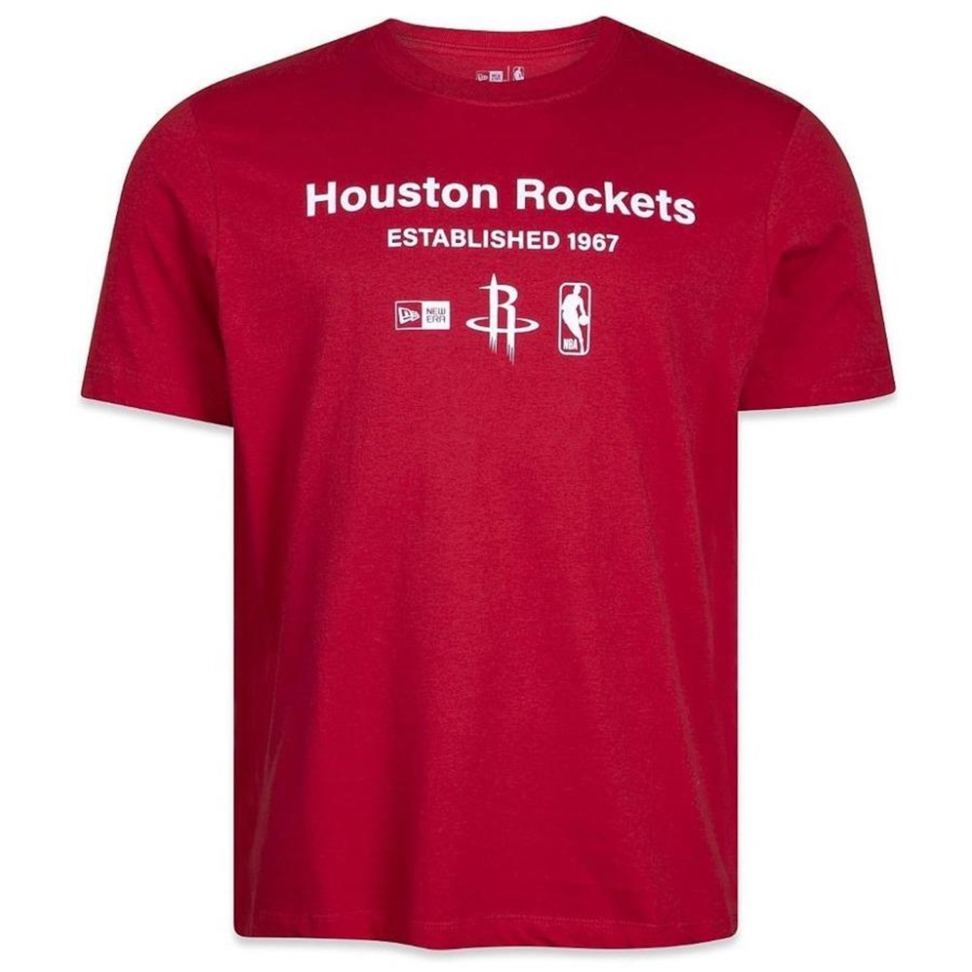 Camiseta New Era Minimal Houston Rockets NBA - Masculina - Foto 1