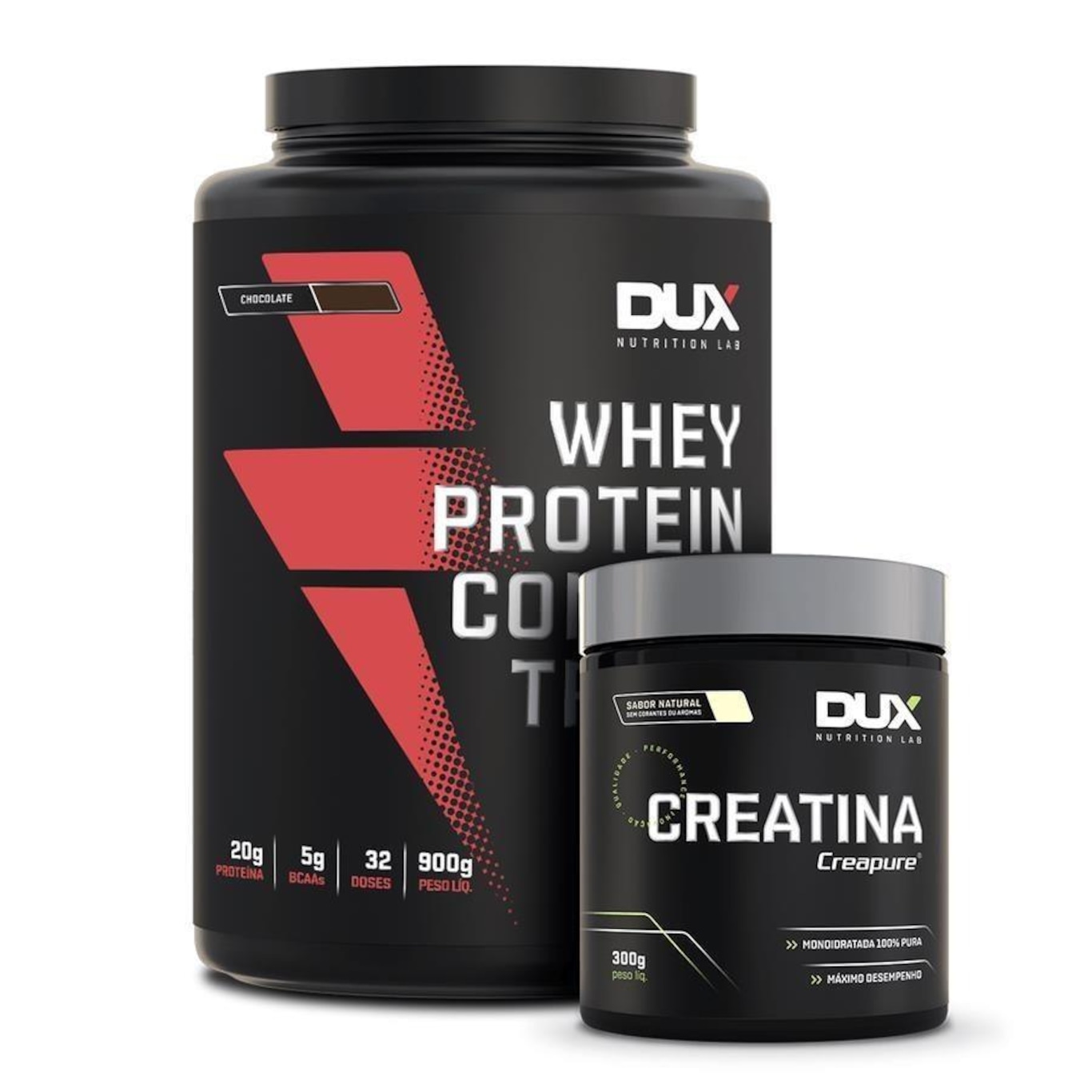 Kit Bulking Dux Nutrition Para Hipertrofia: Whey Protein Concentrado + Creatina - Foto 1