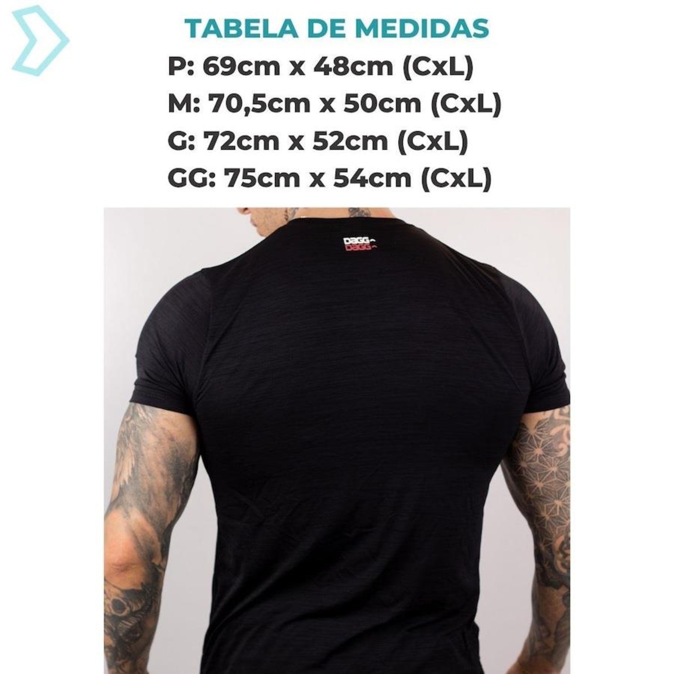 Camiseta Dagg Corra Dry Fit Proteção Uv10 Academia Running Fitness Confortável - Masculina - Foto 4