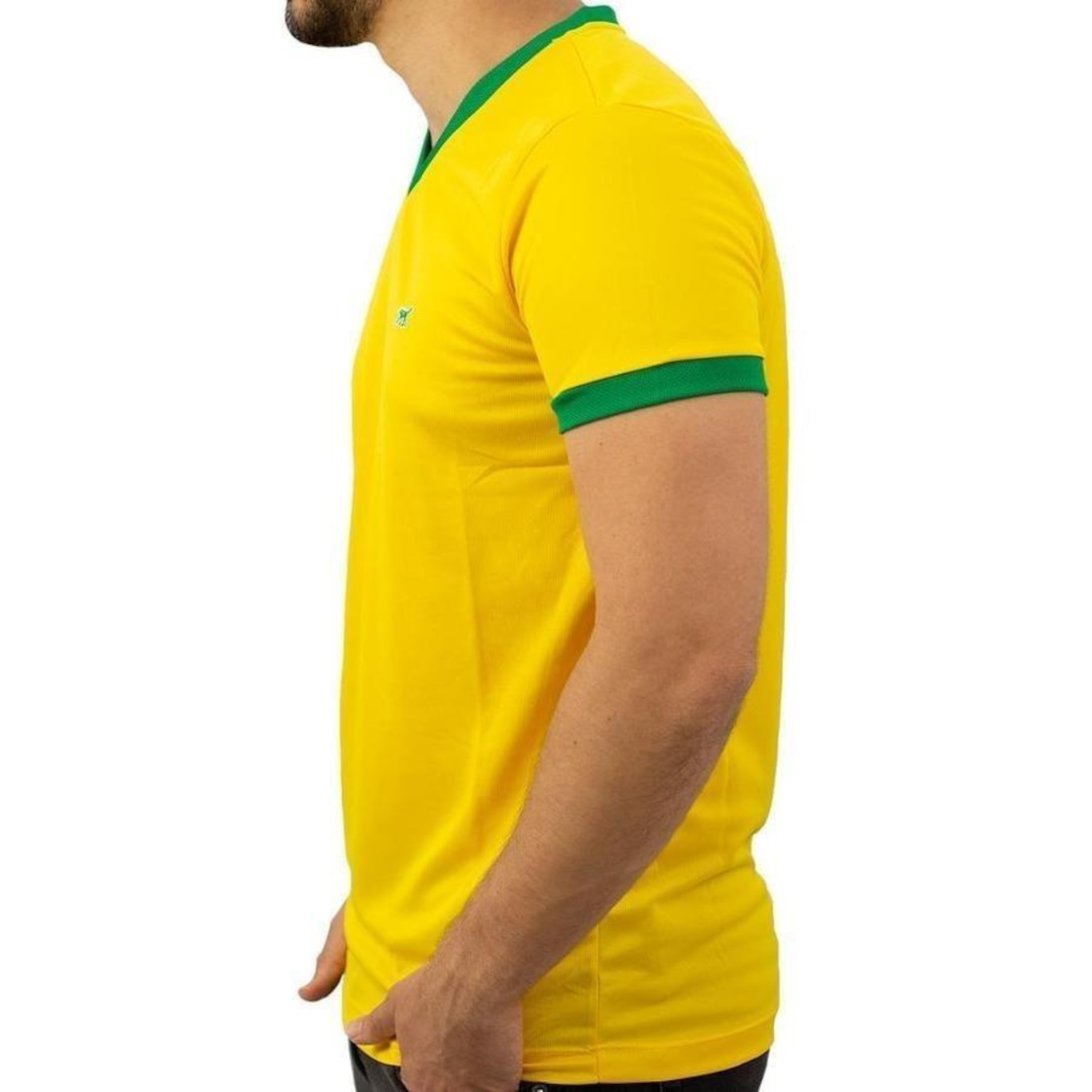 Camiseta do Brasil Red Place Dry Fit Seleção Copa 2022 Qatar Vai Brasil - Masculina - Foto 4