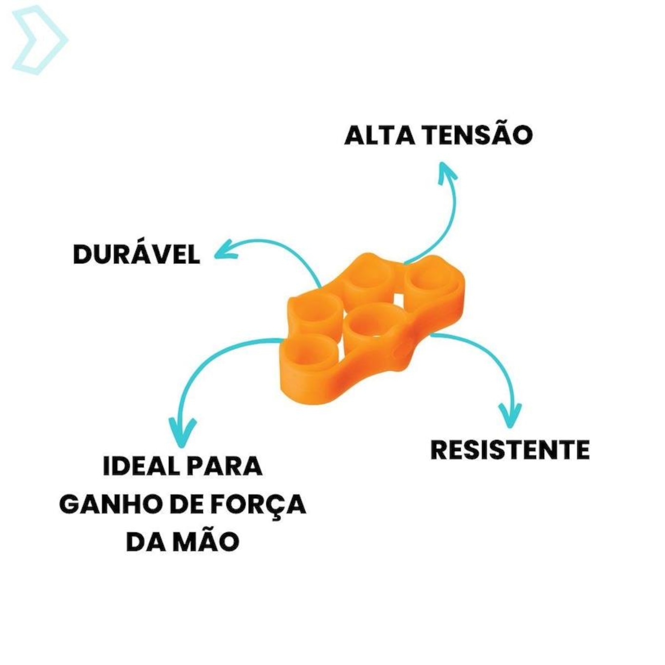 Band de Resistência para Dedos em Silicone Hidrolight - Foto 2