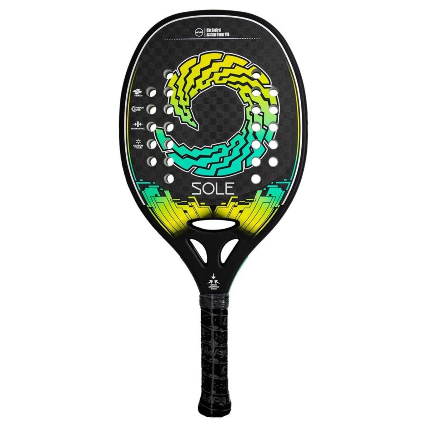 Raquete de Beach Tennis Compass Sole 12K - Foto 1