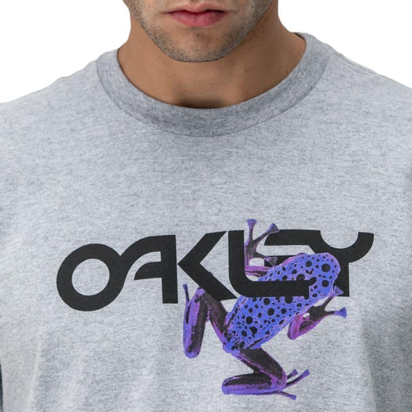 Camiseta Oakley Frog Big Graphic Grey os melhores preços