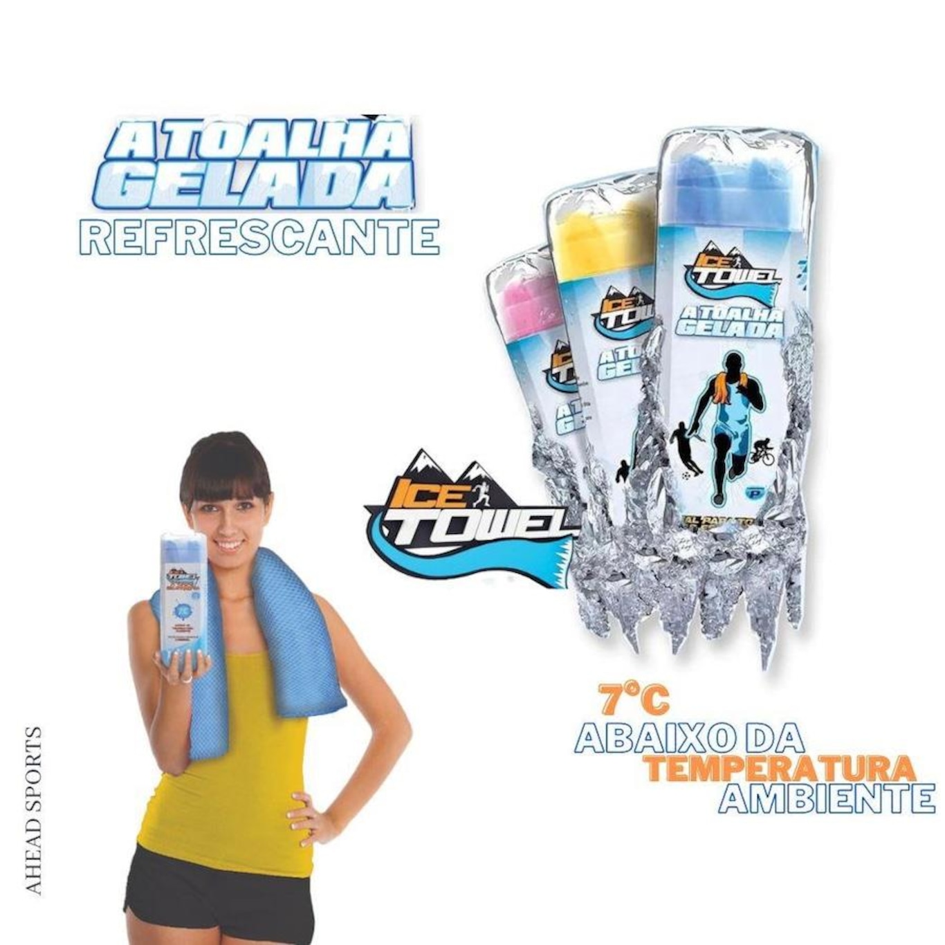 Tolha Gelada Ahead Sports Ice Towel Itpz - Foto 6