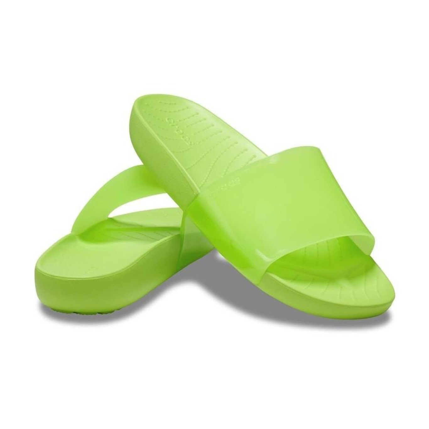 Sandália Crocs Splash Shine Slide - Feminino - Foto 4