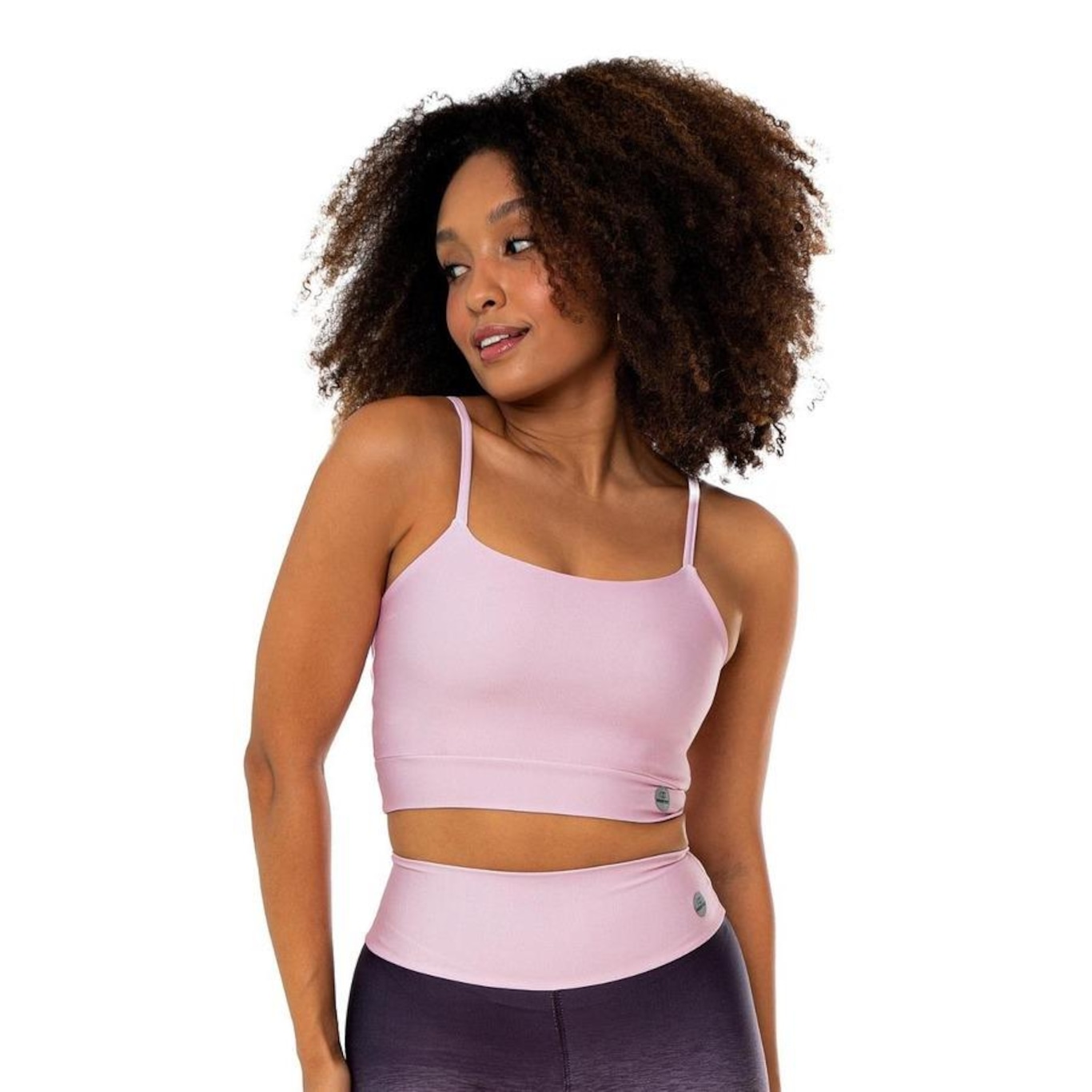 Top Fitness com Bojo Hoop Fit Alça Fina Alta Compressão - Feminino - Foto 4