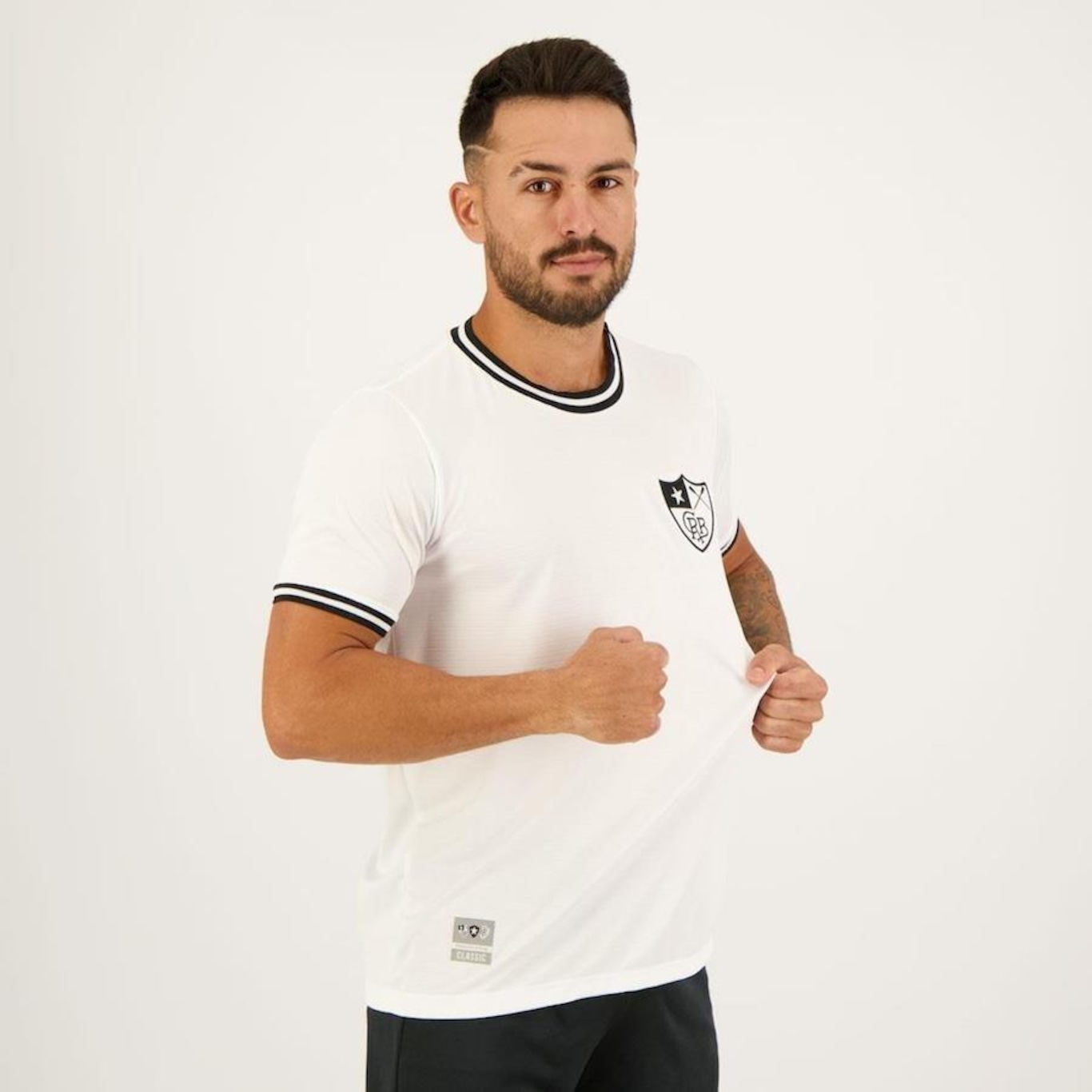 Camisa do Botafogo Retromania Jacquard - Masculina - Foto 4