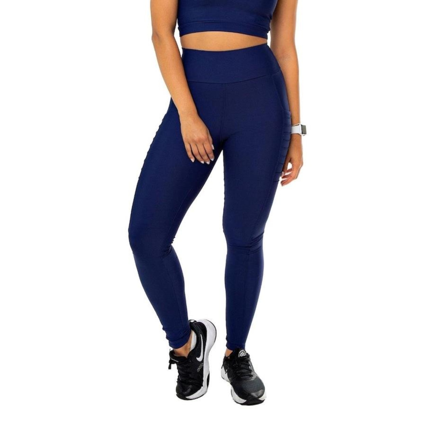 Calça Legging Hoopfit Fitness Cós Alto - Feminina - Foto 1